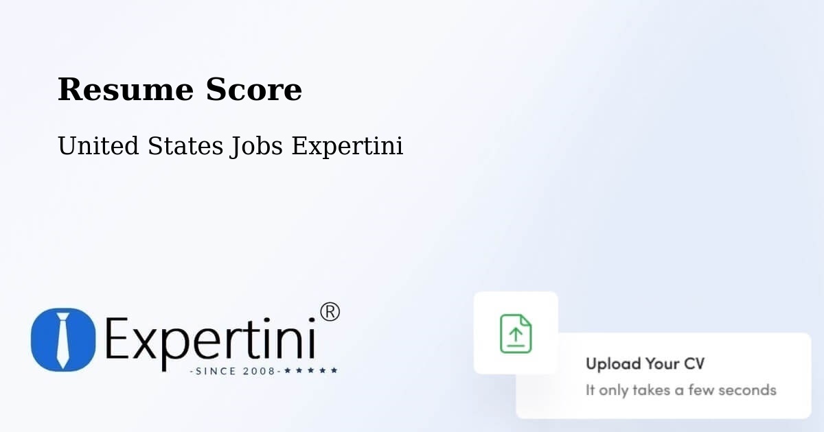 Resume Score & Job Description Match Tool – Solon - United States Jobs Expertini
